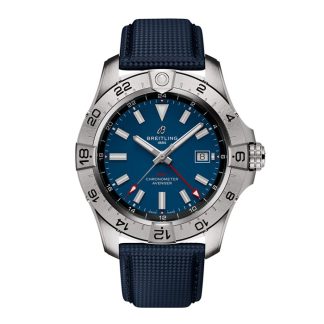 Breitling Avenger Automatic GMT 44mm Herenhorloge Blauw Leer A32320101C1X1