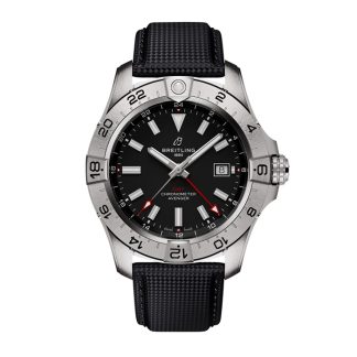Breitling Avenger Automatic GMT 44mm Herenhorloge Zwart Leer A32320101B1X1