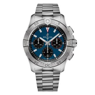 Breitling Avenger B01 Chronograaf 42 heren horloge blauw roestvrij staal AB0146101C1A1