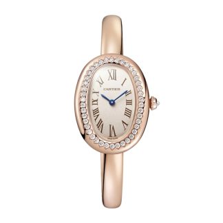Cartier Baignoire Horloge Klein Model Maat 16 Quartz uurwerk Rose Goud Kast WJBA0042