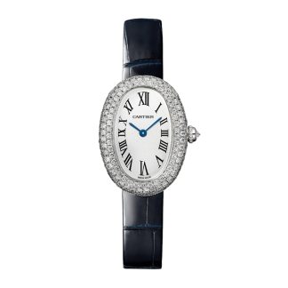 Cartier Baignoire Horloge Klein Model Quartz uurwerk 18K witgoud WJBA0049