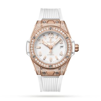 Hublot Big Bang One Click King Goud Wit Pavé 33mm Horloge 485.OE.2080.RW.1604