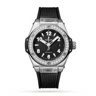 Hublot Big Bang One Click Staal Diamanten 33mm Horloge 485.SX.1170.RX.1204