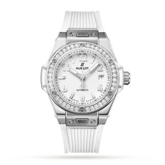 Hublot Big Bang One Click Steel White Diamonds 33mm Horloge 485.SE.2010.RW.1204