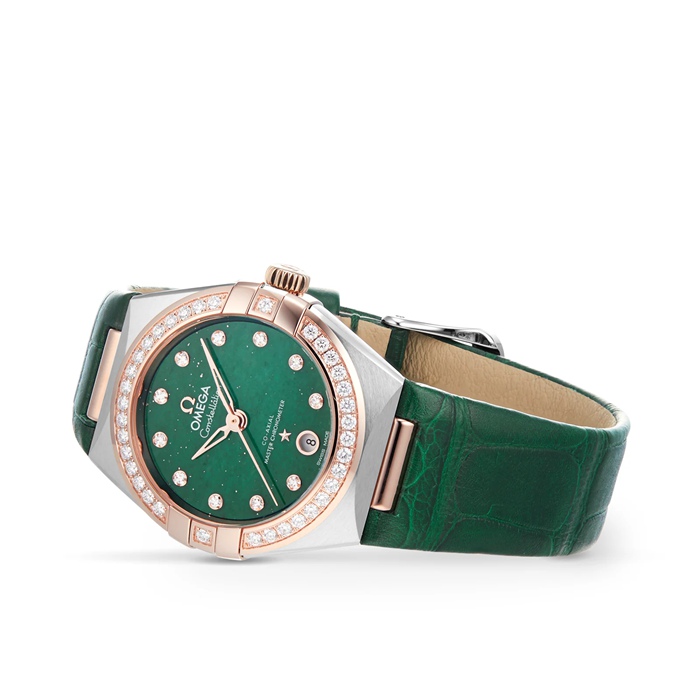 Omega Constellation Co-Axial Master Chronometer 29mm Dameshorloge Groen O13128292099001 - Afbeelding 3