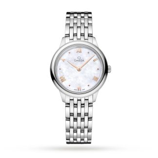 Omega De Ville Prestige Quartz 27.5mm Dameshorloge Wit O43410286005001