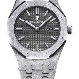 Replica Audemars Piguet Royal Oak Frosted Gold Quartz Zwart 67653BC.GG.1263BC.02