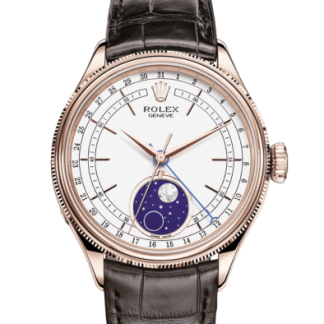 Replica Rolex Cellini Maanfase 39 mm 18 kt Everose goud gepolijste afwerking 50535