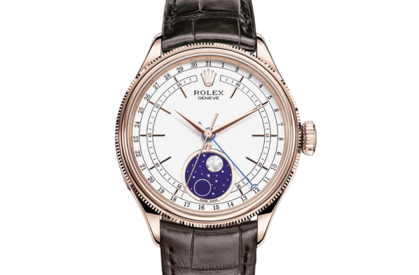 Replica Rolex Cellini Maanfase 39 mm 18 kt Everose goud gepolijste afwerking 50535