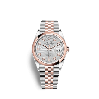 Replica Rolex Datejust 126201 36mm Zilveren Jubileum