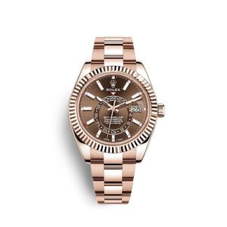 Replica Rolex Sky-Dweller 326935 Chocolade
