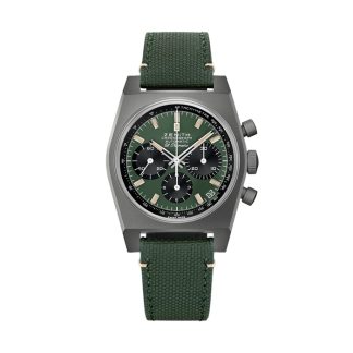Zenith Chronomaster Automatic 37mm Heren Boutique Edition Horloge Groen 97.T384.400/57.C856